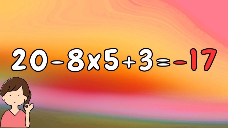 Test de mathématiques Brain Teaser : Équivalent 20-8x5+3